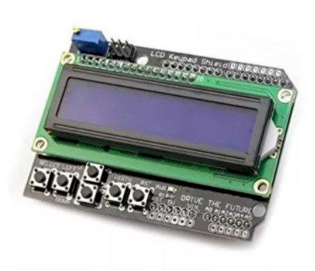 LCD1602 Blu con tastierino 6 pulsanti