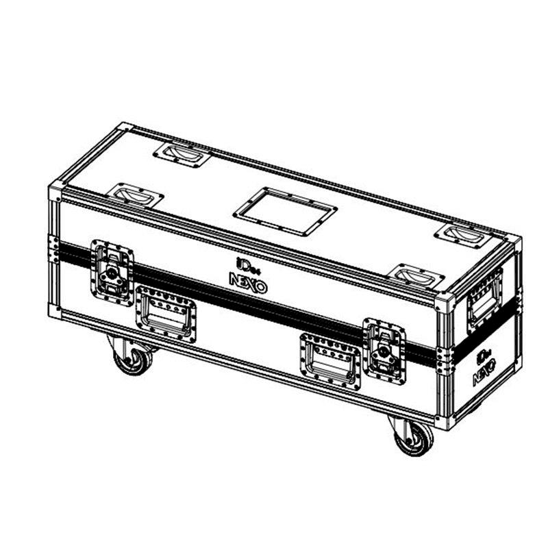 Flight case 2xID84/ID84L + accessori