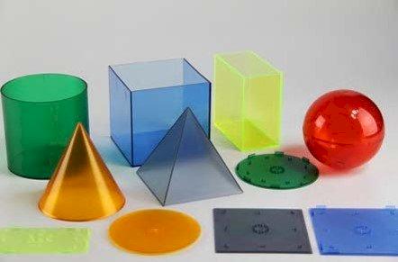 Set forme geometriche trasparenti